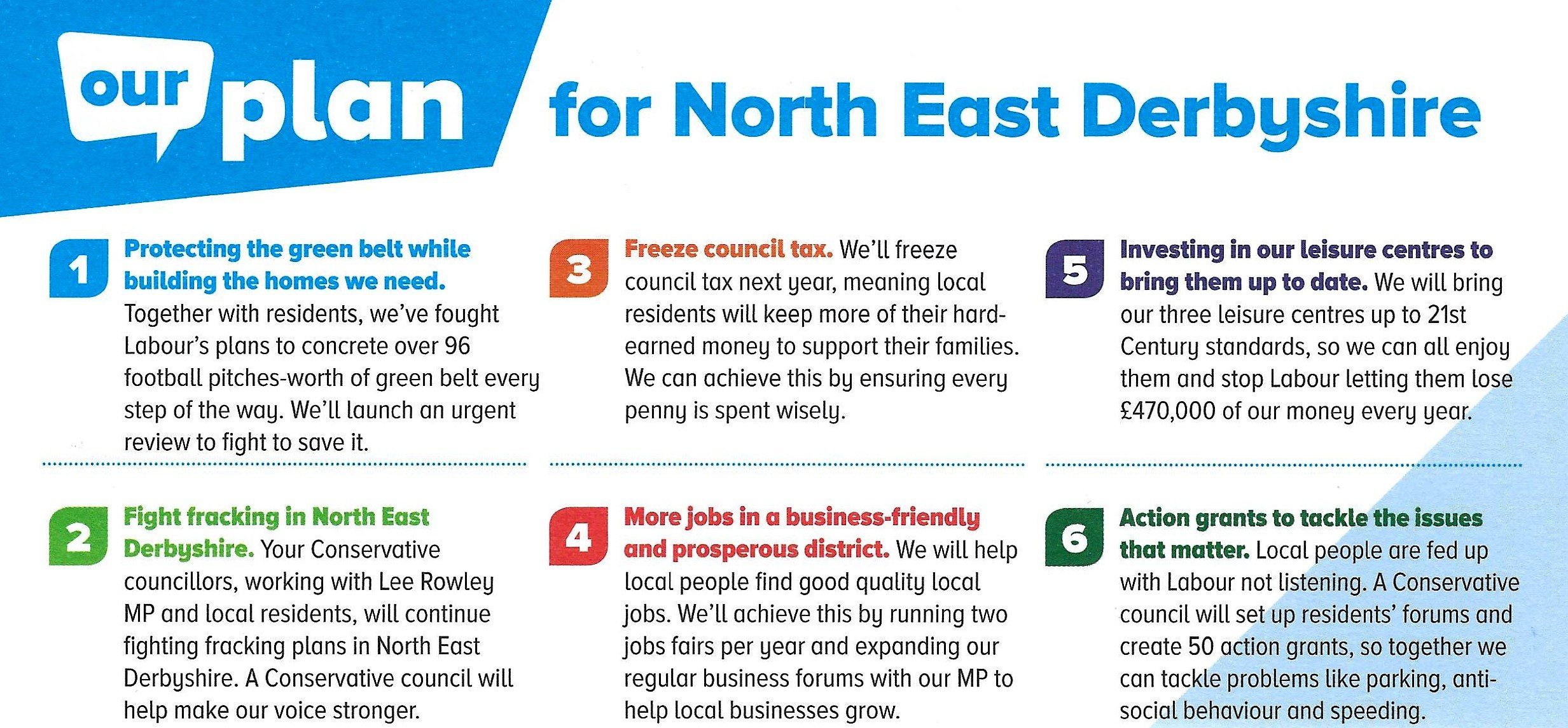 Our Plan for North East Derbyshire