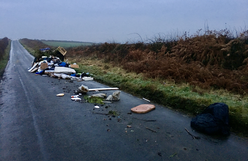 Fly tipping in North East Derbyshire