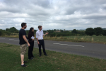 Cllr Alex Dale (left), with Cllr Angelique Foster and Lee Rowley MP close to green belt fields at Eckington Road, Coal Aston, where 200 new houses have been proposed by the District Council