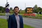 Cllr Alex Dale at the Dronfield by-pass