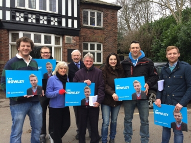 Lee Rowley with North East Derbyshire Campaigners